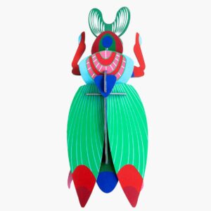 A vibrant paper sculpture of a Giant Lobster with bold red claws, detailed blue and orange patterns, and striking antennae, set against a white background—an eye-catching piece for any curated gift shop or concept store display. Gate21.ee
