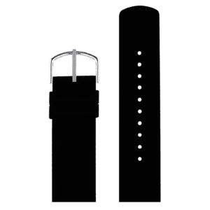 The Silicone Strap replacement - K&Otilde;IK, shown unfastened with a silver buckle and adjustment holes, features stylish metal details. Displayed vertically on a white background, it&rsquo;s ideal for anyone looking to upgrade their watch strap. Gate21.ee