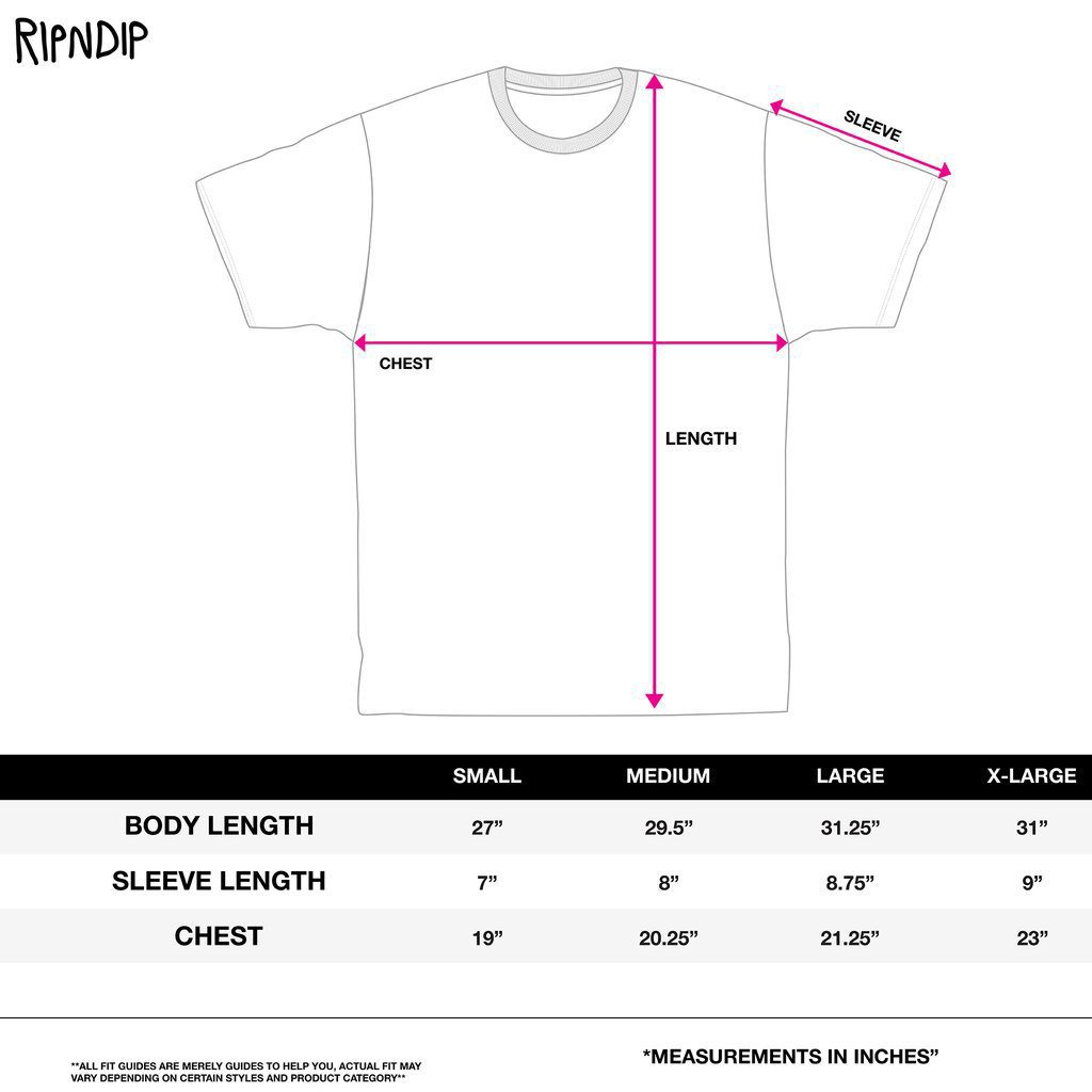 A diagram of the Lord Nermal Pocket Tee - Black displays arrows marking chest width and length, plus a size chart showing body length, sleeve length, and chest (in inches) for sizes S to XL—ideal for your next Tallinn shopping trip. Gate21.ee