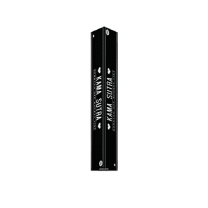 A black rectangular box with "KAMA SUTRA - Bucket List" in white text on the spine, set against a plain white background—an eye-catching piece that enhances any gift shop or Estonian design collection with its curated, decorative style. Gate21.ee