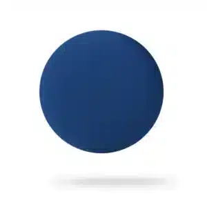 Single – Blue features a solid dark blue circle centred on a white background with a soft shadow, reflecting Estonian design—ideal for sparking creative ideas in any contemporary gift shop. Gate21.ee