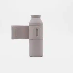 The Closca Wave - Himalaya is a cylindrical, light grey water bottle with a side handle, shown on a plain white background. It features sleek matte finish and minimalist Estonian-inspired design. Gate21.ee