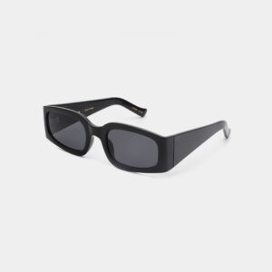 The ALEX - Black sunglasses feature a bold rectangular shape, thick black frames, and dark tinted lenses—perfect for adding modern flair to your look, whether shopping in Tallinn or picking up a gift from your local shop. Gate21.ee