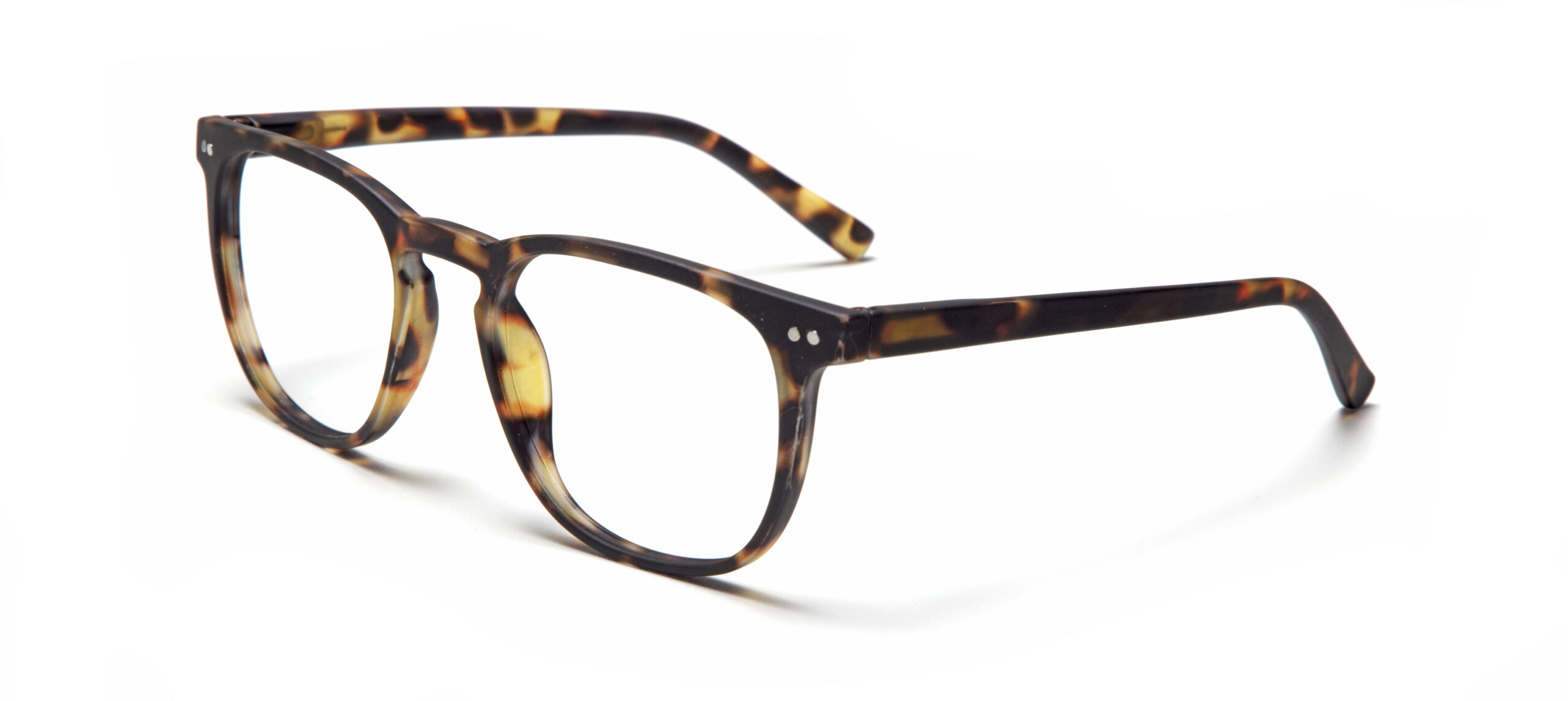 THE GEORGE - Turtle: Tortoiseshell rectangular spectacles with clear lenses, ideal for creative minds, showcased on a white background. Gate21.ee