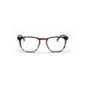 THE GEORGE - Turtle: rectangular tortoiseshell spectacles with clear lenses, crafted for a refined look and showcased on a plain white background—a tribute to sophisticated Estonian design. Gate21.ee