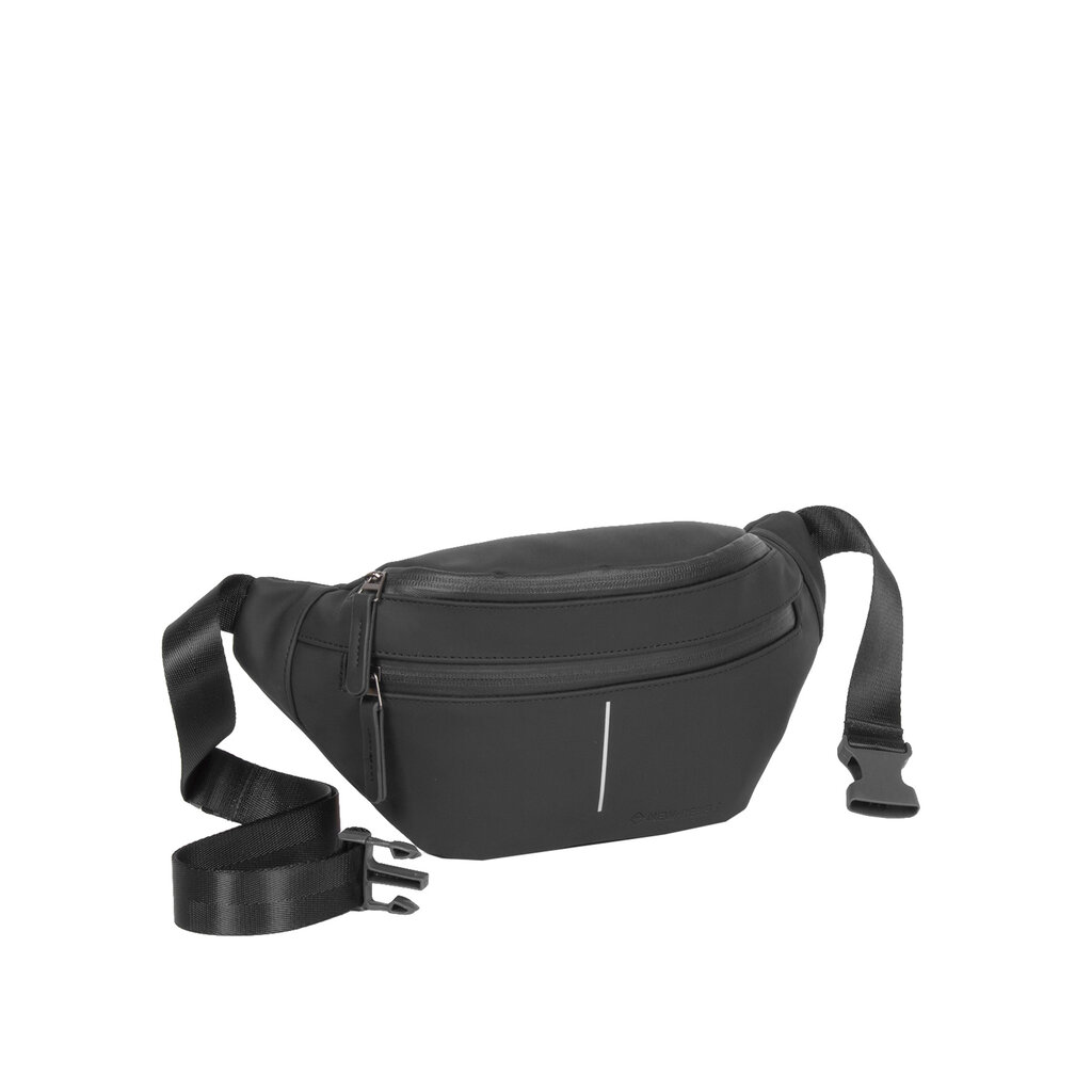 The Waistbag Vancouver - Cognac is a stylish bum bag with an adjustable strap and buckle, front zip pocket, and sleek minimalist Estonian design—ideal for Tallinn shopping—shown on a white background. Gate21.ee