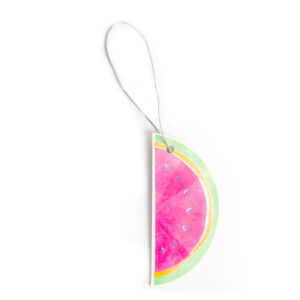 The Hello Freddie! - Air fresheners - K&Otilde;IK features a watermelon slice-shaped paper freshener with a white string&mdash;an ideal Estonian design for gift shops and concept stores. Gate21.ee