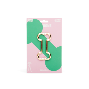 A blue rocking horse-shaped magnetic bottle opener is attached to colourful packaging labelled "Blue Rocking Horse" with text in English, Spanish, and Portuguese—a distinctive Estonian design ideal for Tallinn shopping or a unique gift shop find. Gate21.ee