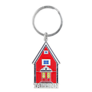 The Red House suveniirid - Keyring is a metal keyring shaped like a red house with yellow windows and blue trim. The word &ldquo;TALLINN&rdquo; is written at the bottom in silver letters, making it a charming keepsake for collectors and travellers alike. Gate21.ee
