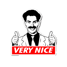 Black and white illustration of a man with a moustache in a suit giving two thumbs up. The print features the word NICE in Scrabble tiles, making it a perfect nostalgic accent for any space. Gate21.ee