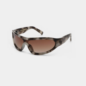 The Devon - Cookie Dough sunglasses feature a wraparound design with a brown tortoiseshell frame and brown gradient lenses, shown against a plain white background. Gate21.ee